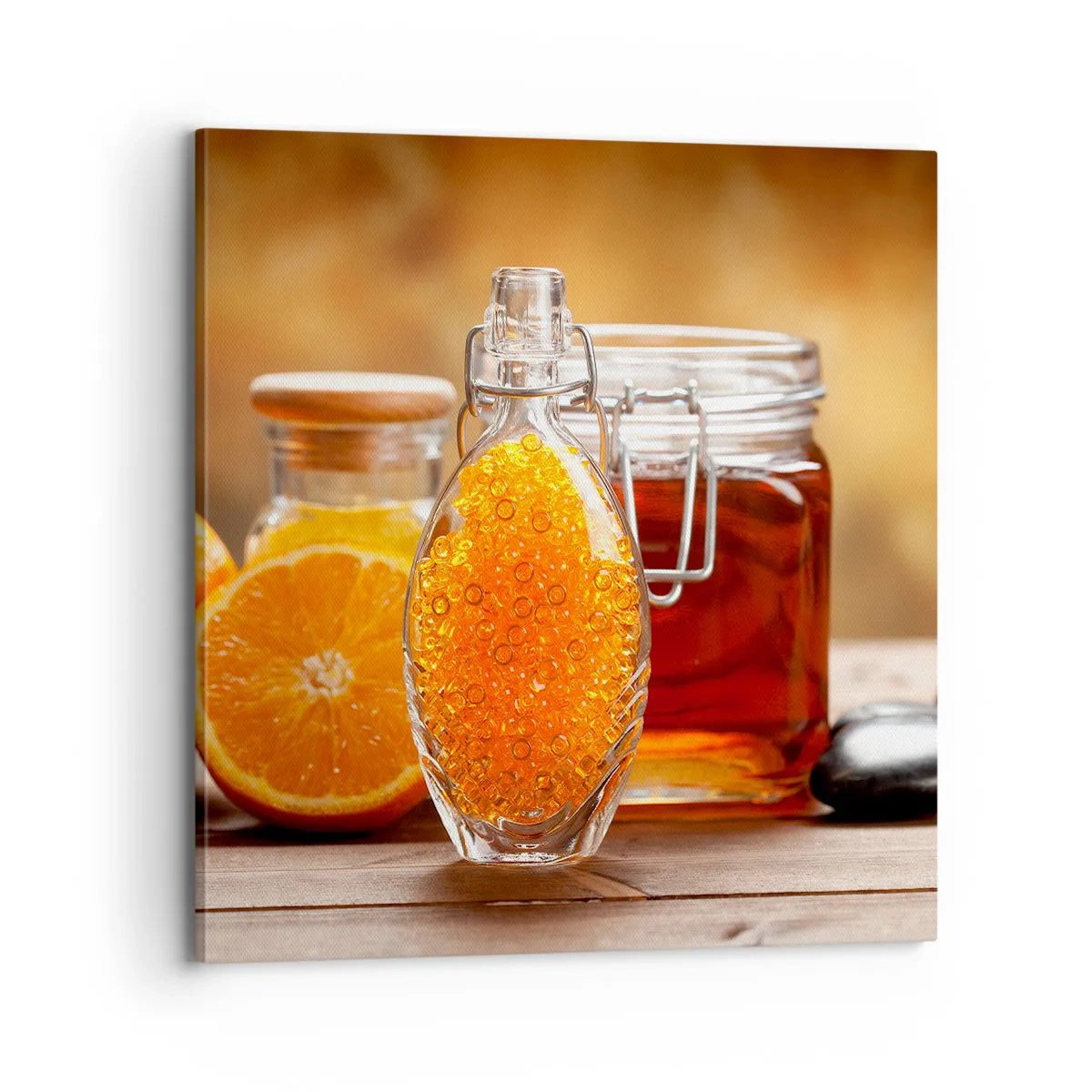 Cuadro sobre lienzo - Impresión de Imagen - Sabores y aromas soleados - 70x70 cm