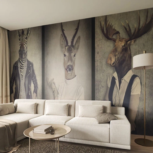 Fotomural Autadhesivo Deluxe Sticker - Que los gestos hablen - Abstracción, Fantasía, costillas - 150x105 cm