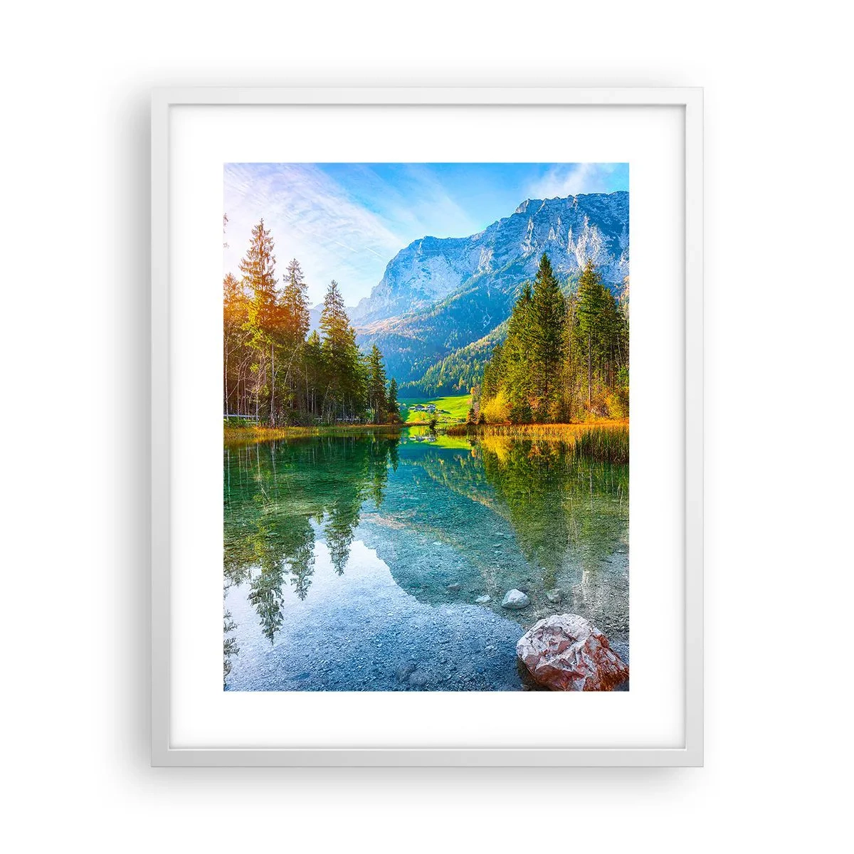 Póster en marco blanco - La dulzura del otoño - 40x50 cm