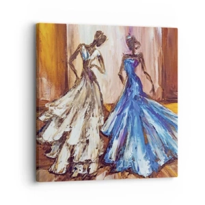 Cuadro sobre lienzo - Impresión de Imagen - Un elegante dúo - 30x30 cm
