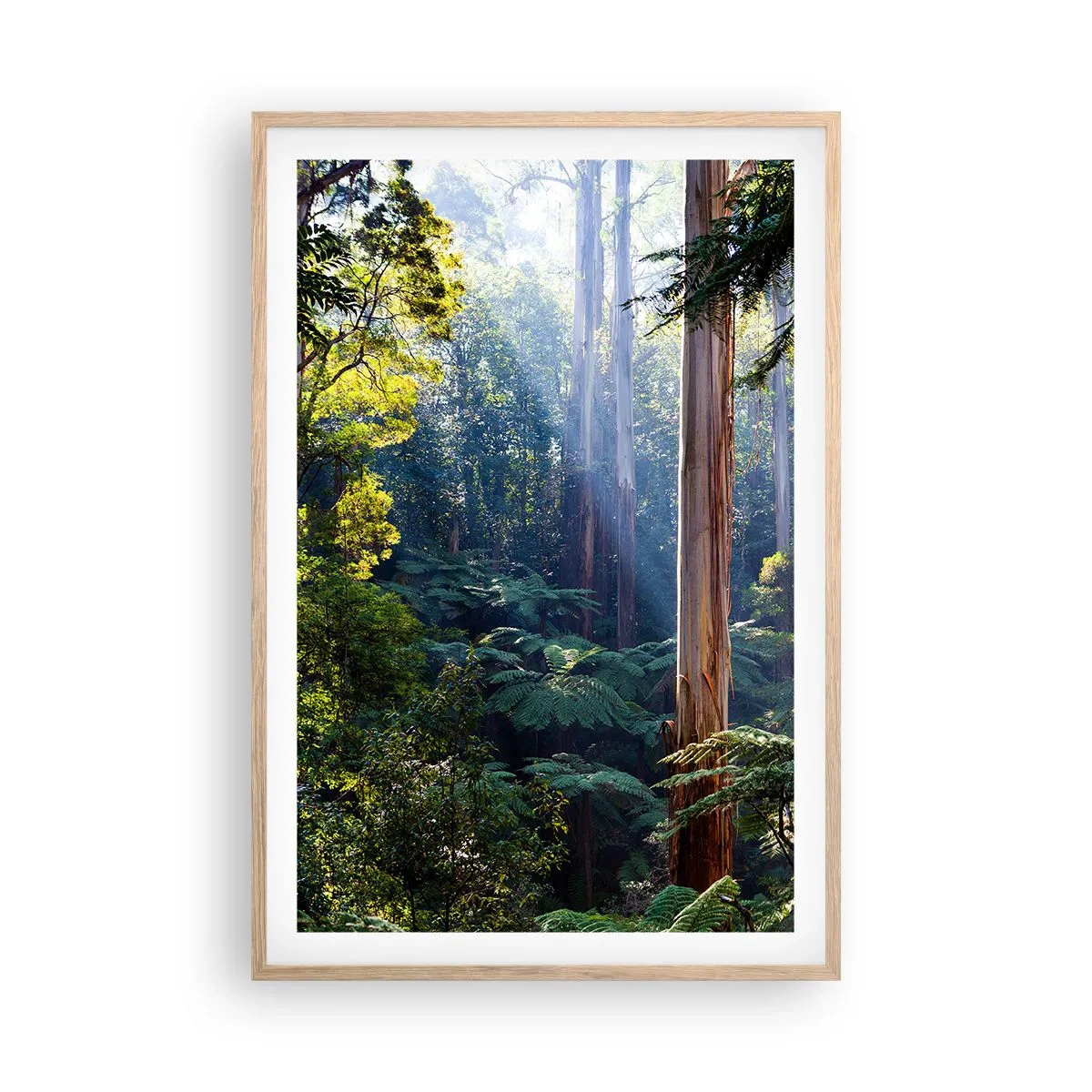 Póster en marco roble claro - Un cuento de hadas del bosque - 61x91 cm