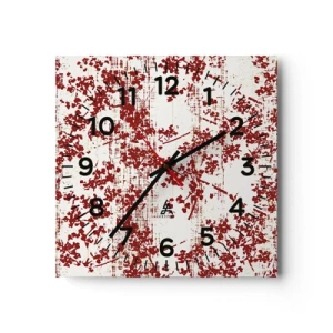 Reloj de pared - Reloj de vidrio - Como un viejo percal - 40x40 cm