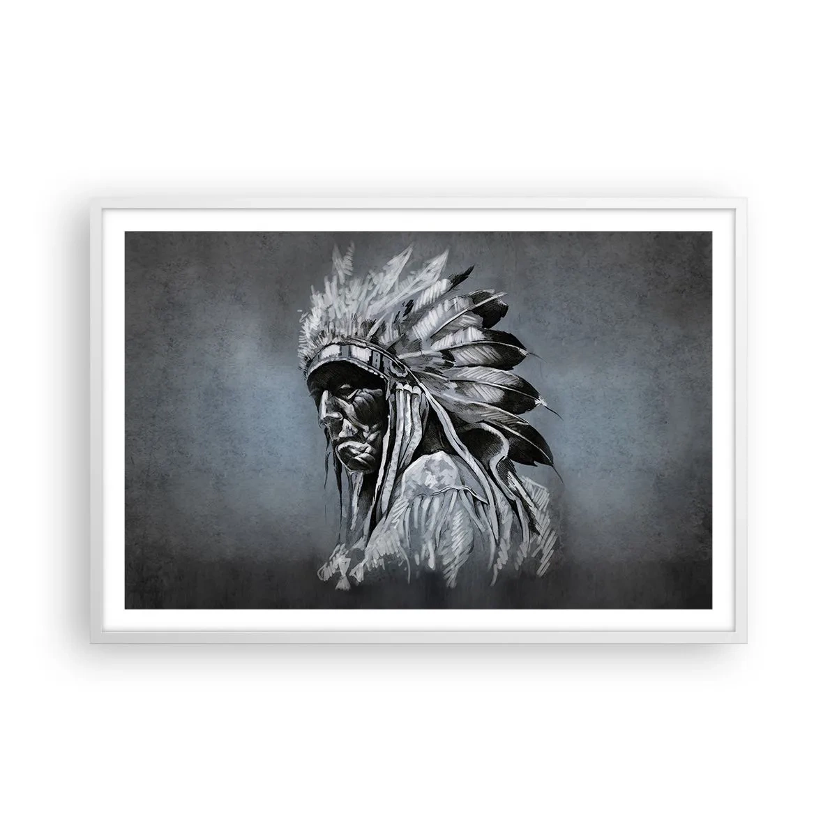 Póster en marco blanco - Regreso a las raíces - 91x61 cm