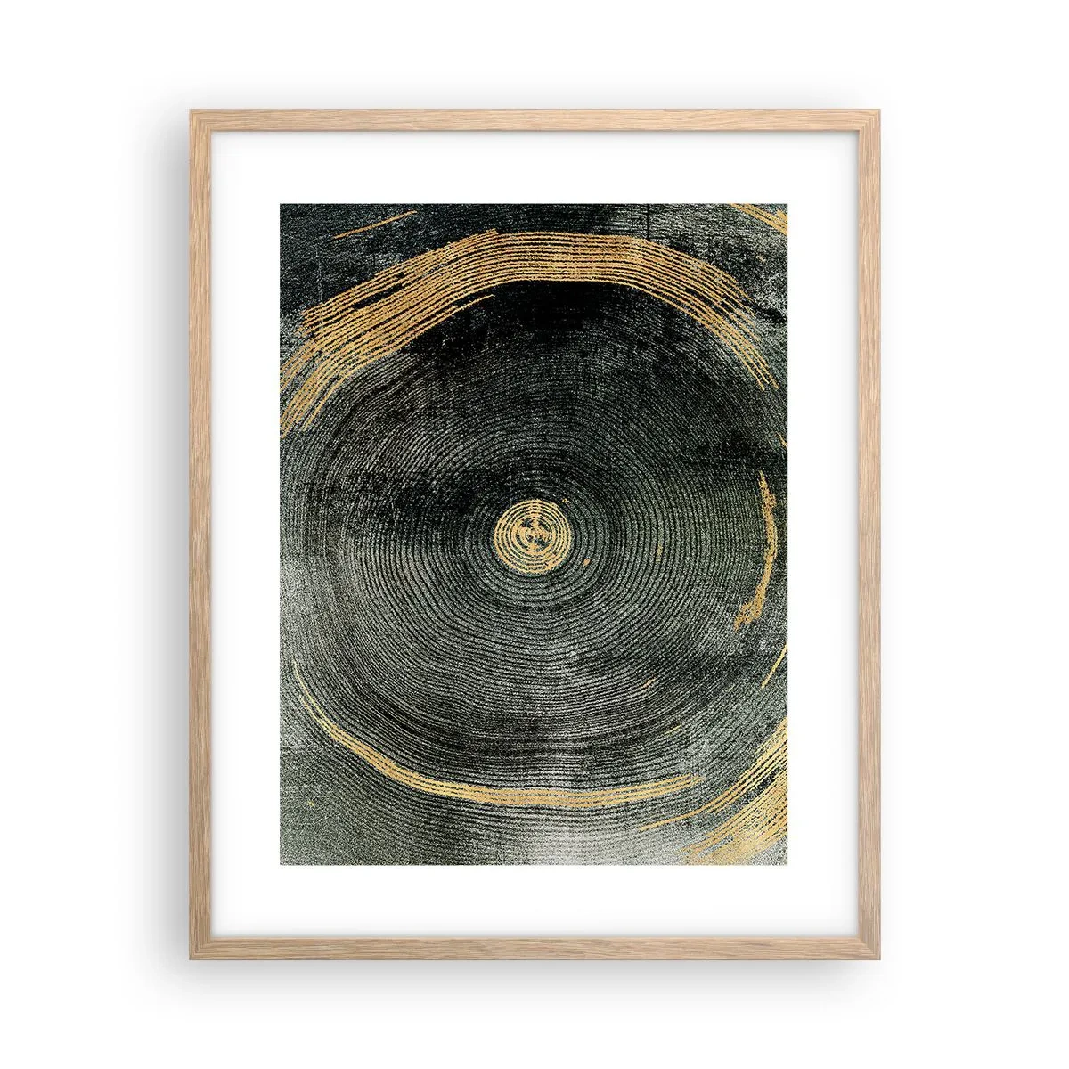 Póster en marco roble claro - Cambio y perpetuidad - 40x50 cm