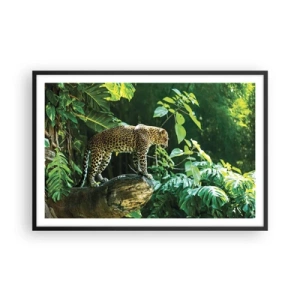 Póster en marco negro - ¿A la caza? - 91x61 cm