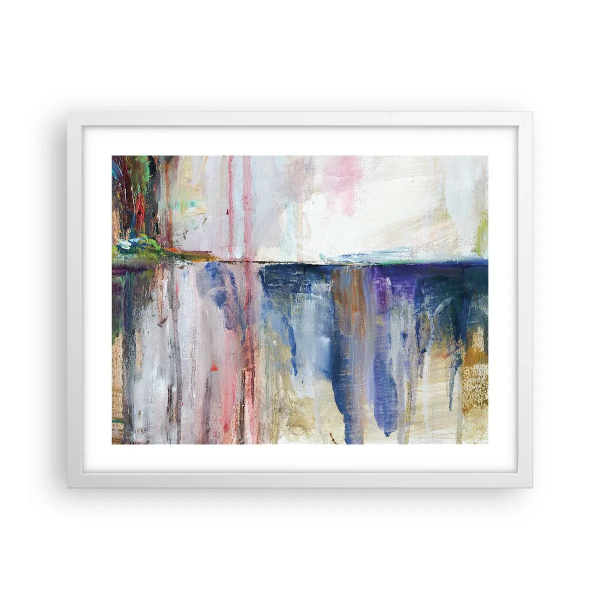 Póster en marco blanco - Impresiones y asociaciones de colores - 50x40 cm