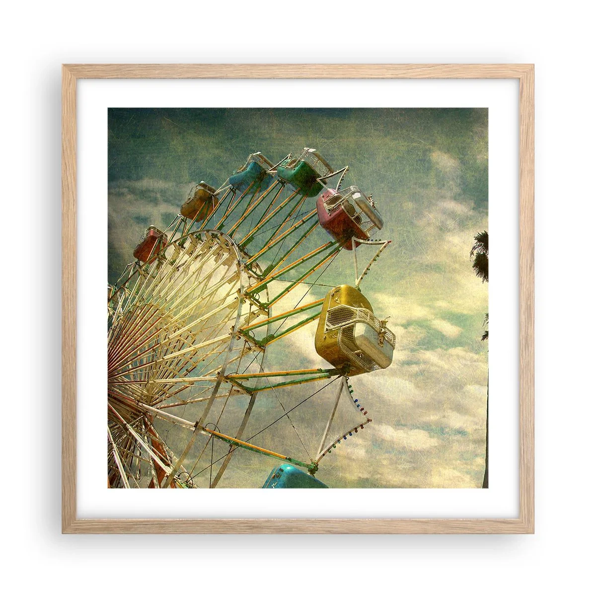 Póster en marco roble claro - Será, será un día estupendo.... - 50x50 cm