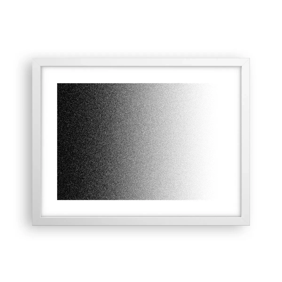 Póster en marco blanco - Hacia la luz - 40x30 cm