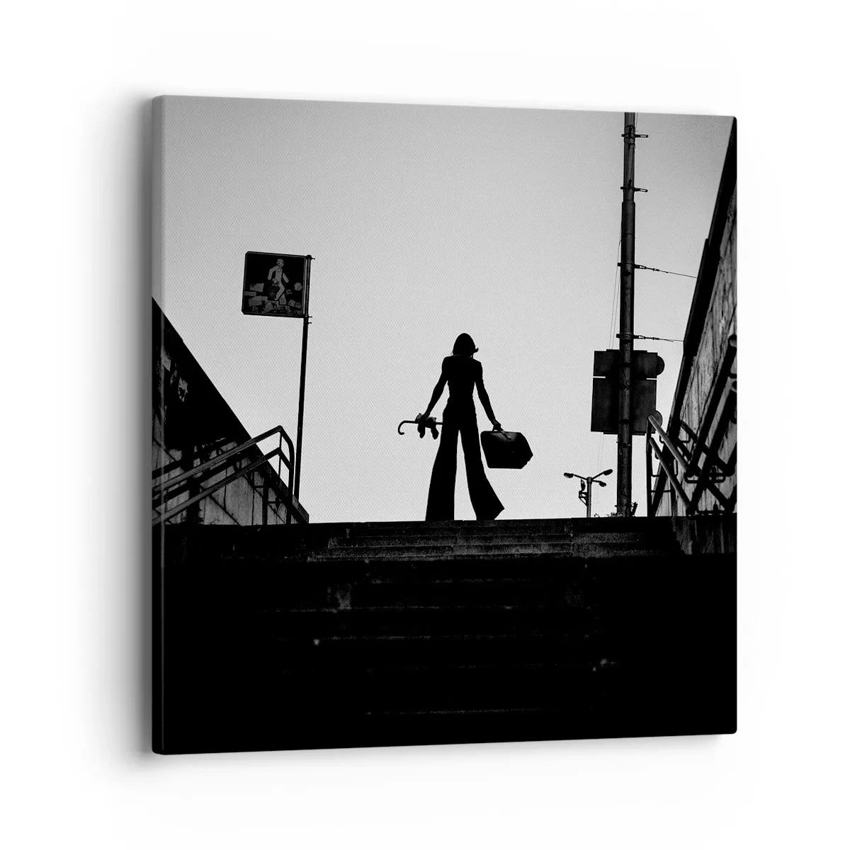 Cuadro sobre lienzo - Impresión de Imagen - Paseo urbano - 40x40 cm