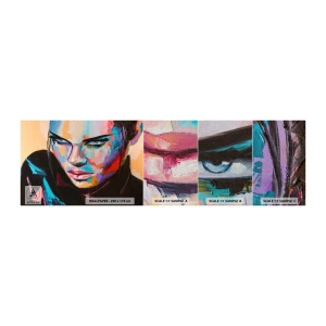 Muestra de fotomural Premium Canvas - Salvaje de corazón - Mujer, retrato de una mujer, Chica - 100x30 cm