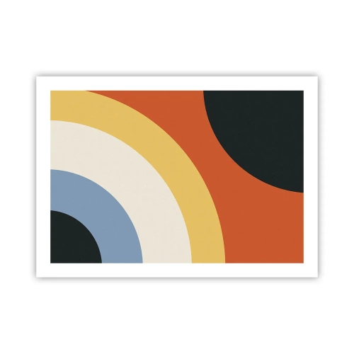 Póster - Círculo sobre círculo - 70x50 cm