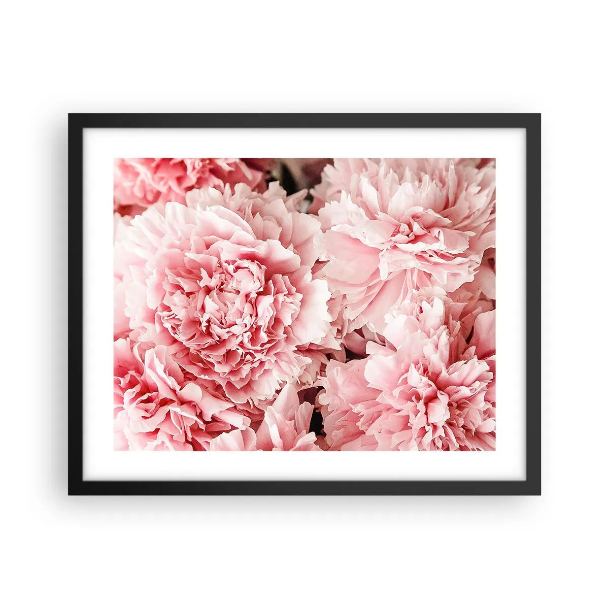 Póster en marco negro - Sueño rosa - 50x40 cm