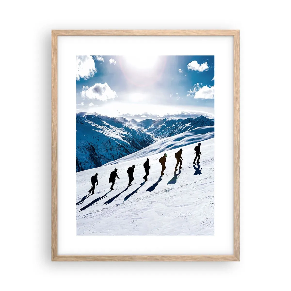 Póster en marco roble claro - Equipo de conquistadores - 40x50 cm