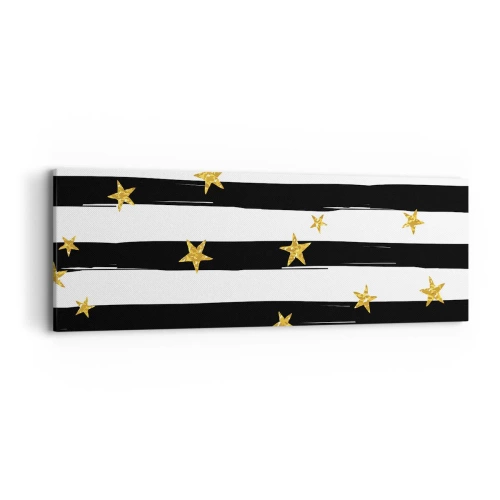 Cuadro sobre lienzo - Impresión de Imagen - Todos hemos nacido bajo una estrella de la suerte - 90x30 cm