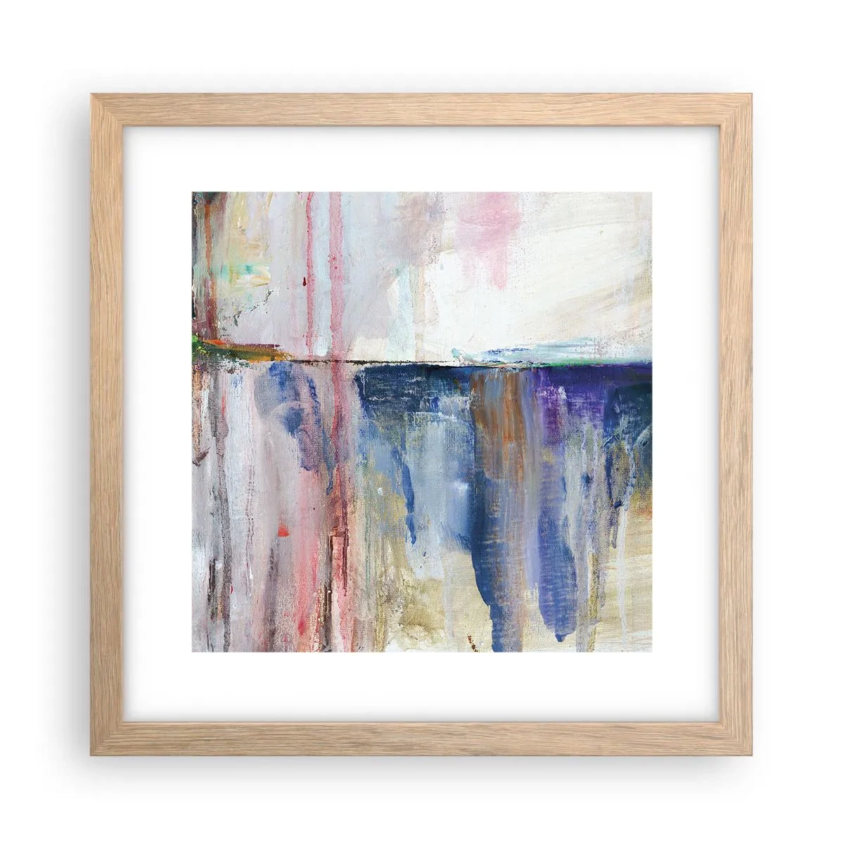 Póster en marco roble claro - Impresiones y asociaciones de colores - 30x30 cm