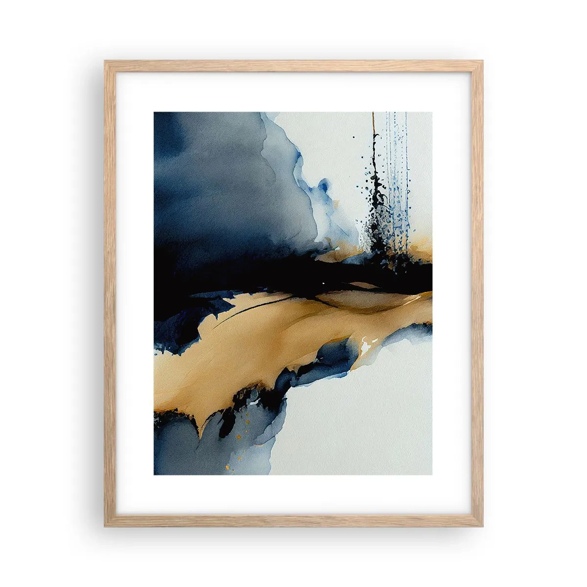 Póster en marco roble claro - Tras el telón - 40x50 cm