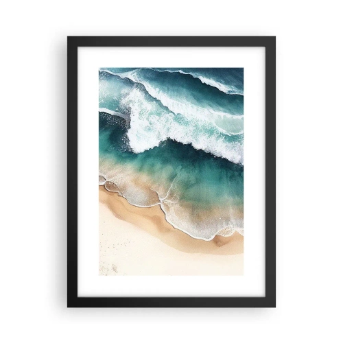 Póster en marco negro - Un encuentro eterno - 30x40 cm