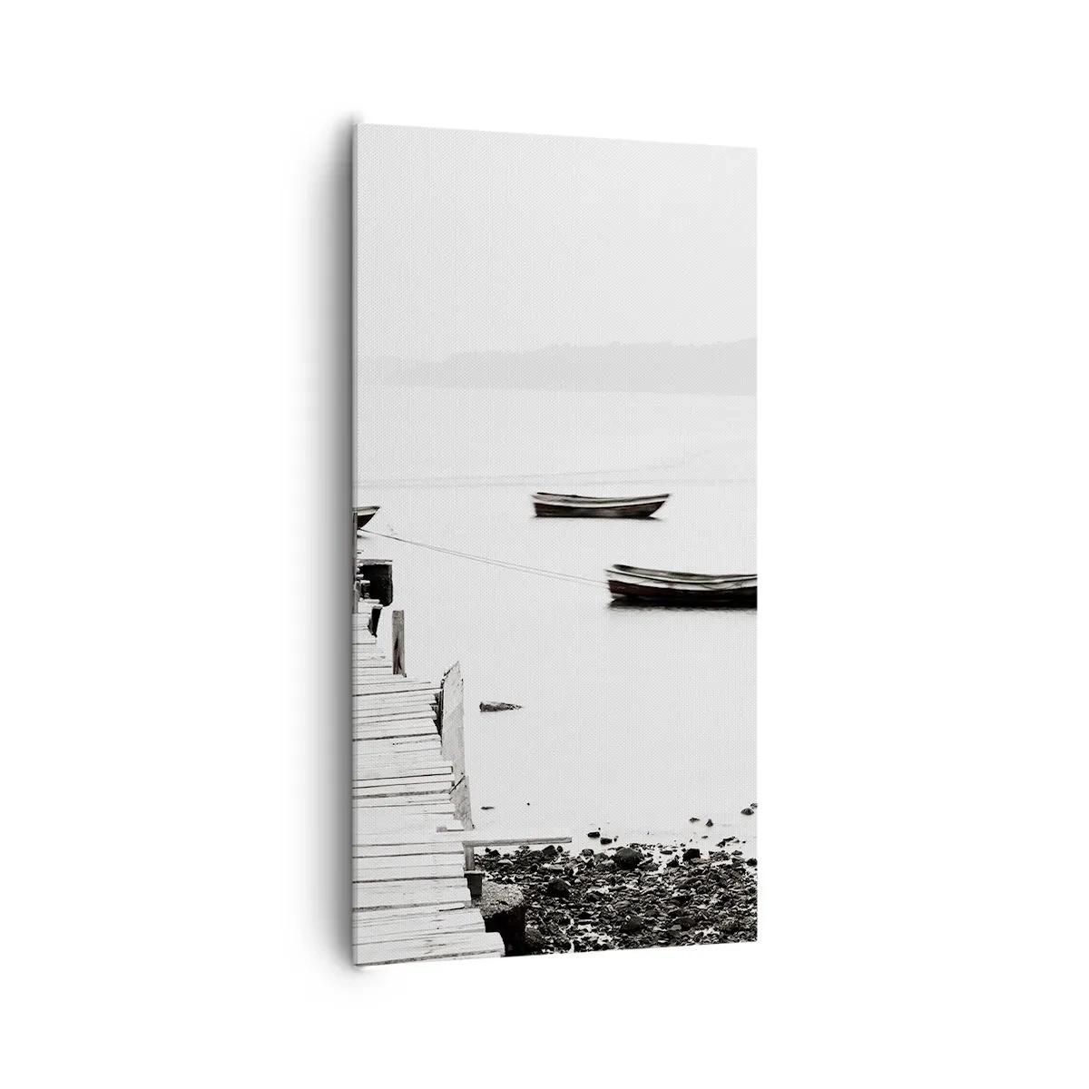 Cuadro sobre lienzo - Impresión de Imagen - Junto al agua tranquila y clara - 65x120 cm