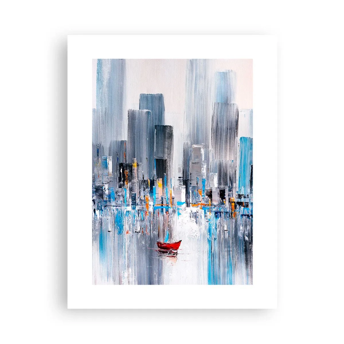 Póster - Metrópolis junto a la bahía - 30x40 cm