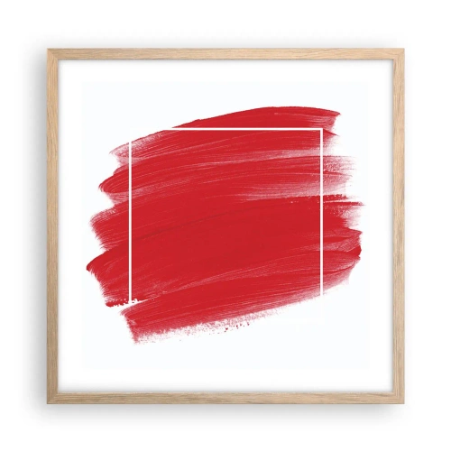 Póster en marco roble claro - Fuera del marco - 50x50 cm