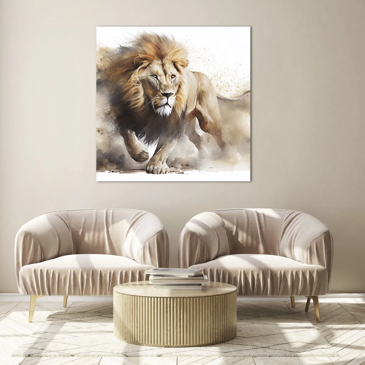 Cuadro sobre vidrio - Impresiones sobre Vidrio - El rey ha partido - 30x30 cm