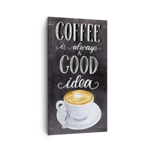 Cuadro sobre lienzo - Impresión de Imagen - Por supuesto - 45x80 cm