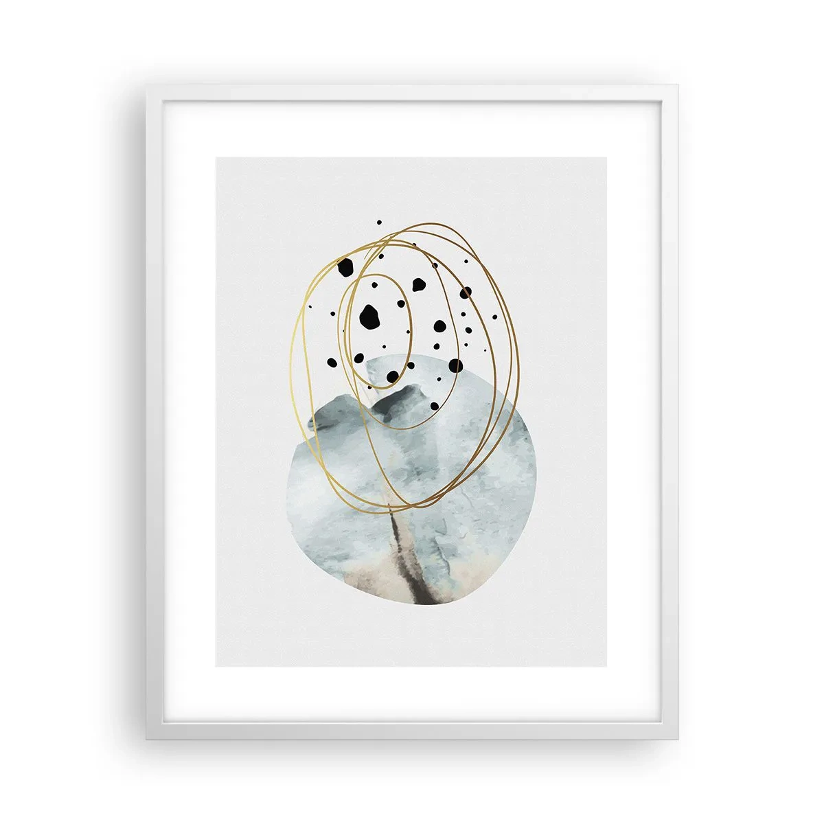 Póster en marco blanco - El concepto del espacio - 40x50 cm