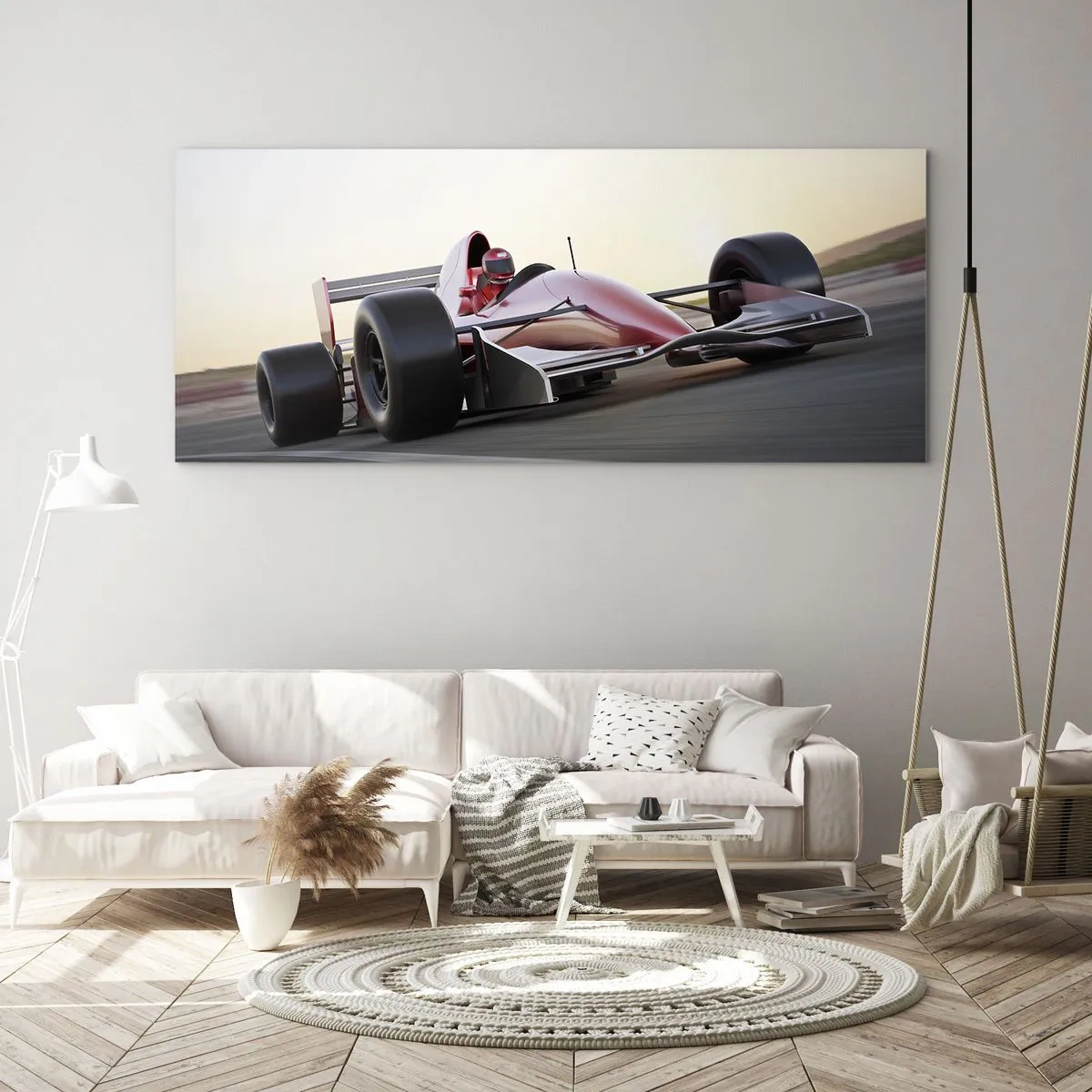 Cuadro sobre vidrio - Impresiones sobre Vidrio - Siempre el ganador - 100x40 cm