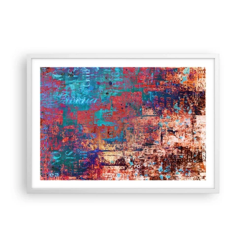 Póster en marco blanco - Memoria y olvido - 70x50 cm