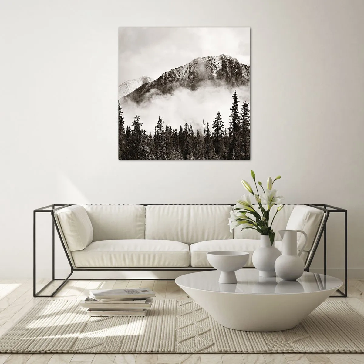 Cuadro sobre vidrio - Impresiones sobre Vidrio - Gobernante de granito - 40x40 cm