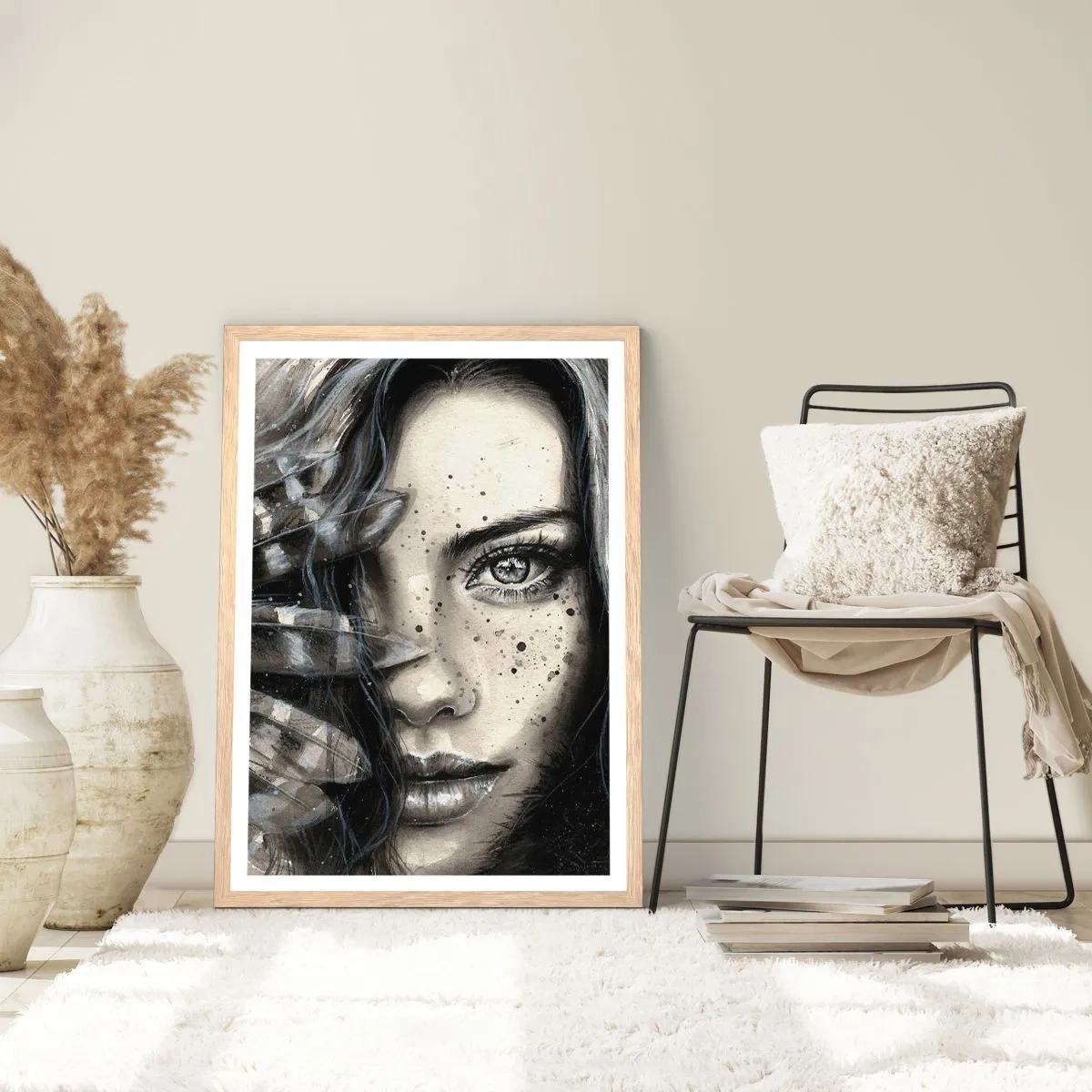 Póster en marco roble claro - Belleza salvaje - 61x91 cm