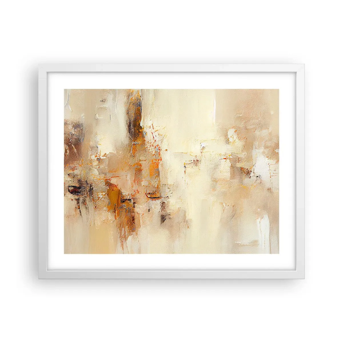 Póster en marco blanco - El alma del ámbar - 50x40 cm