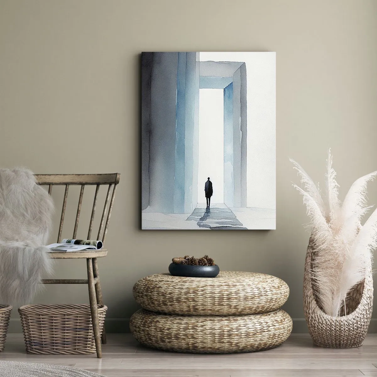 Cuadro sobre lienzo - Impresión de Imagen - Vivir sin límites - 55x100 cm