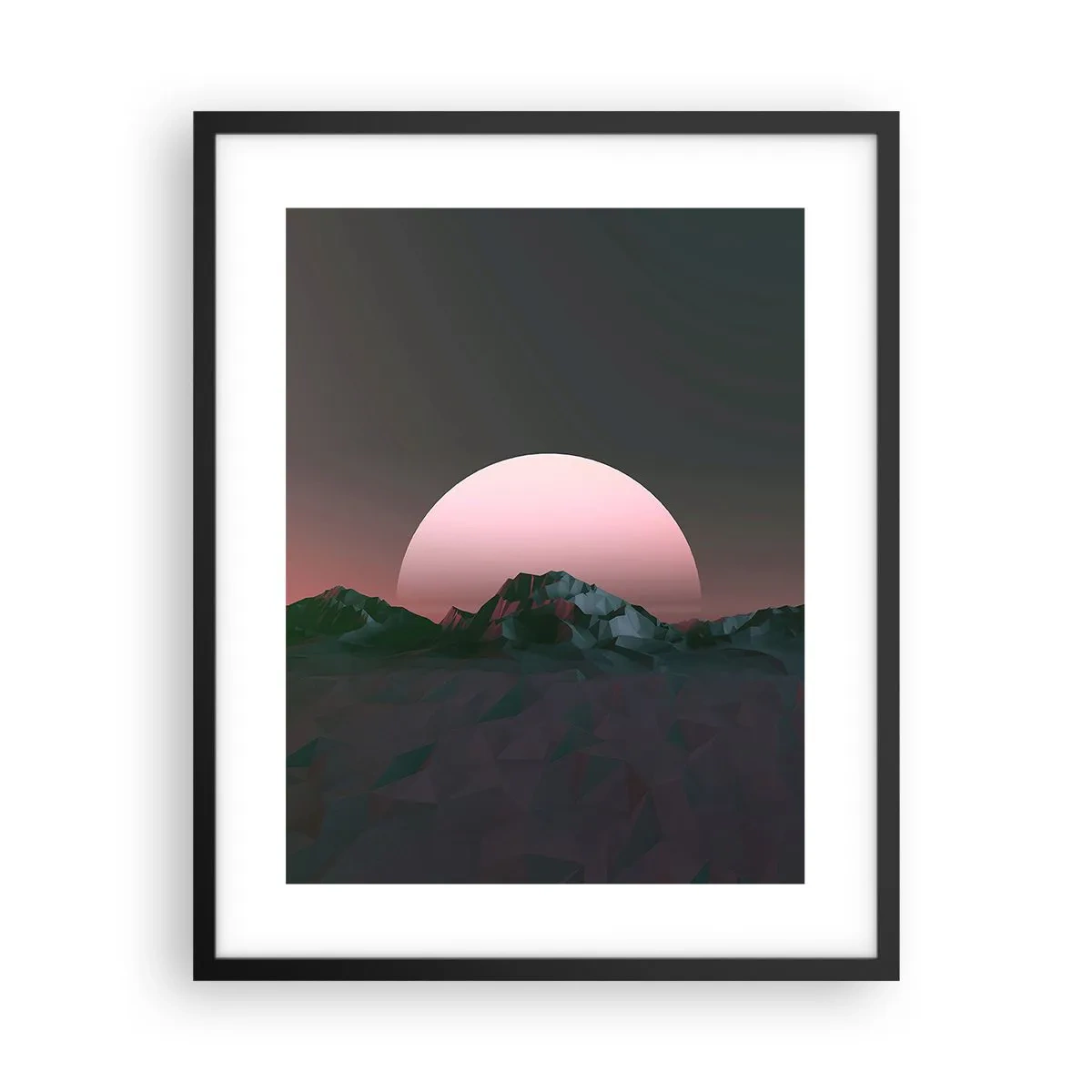 Póster en marco negro - En una galaxia muy muy lejana - 40x50 cm