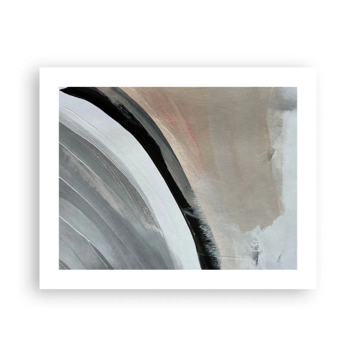 Póster - Composición: un arco negro y gris - 50x40 cm