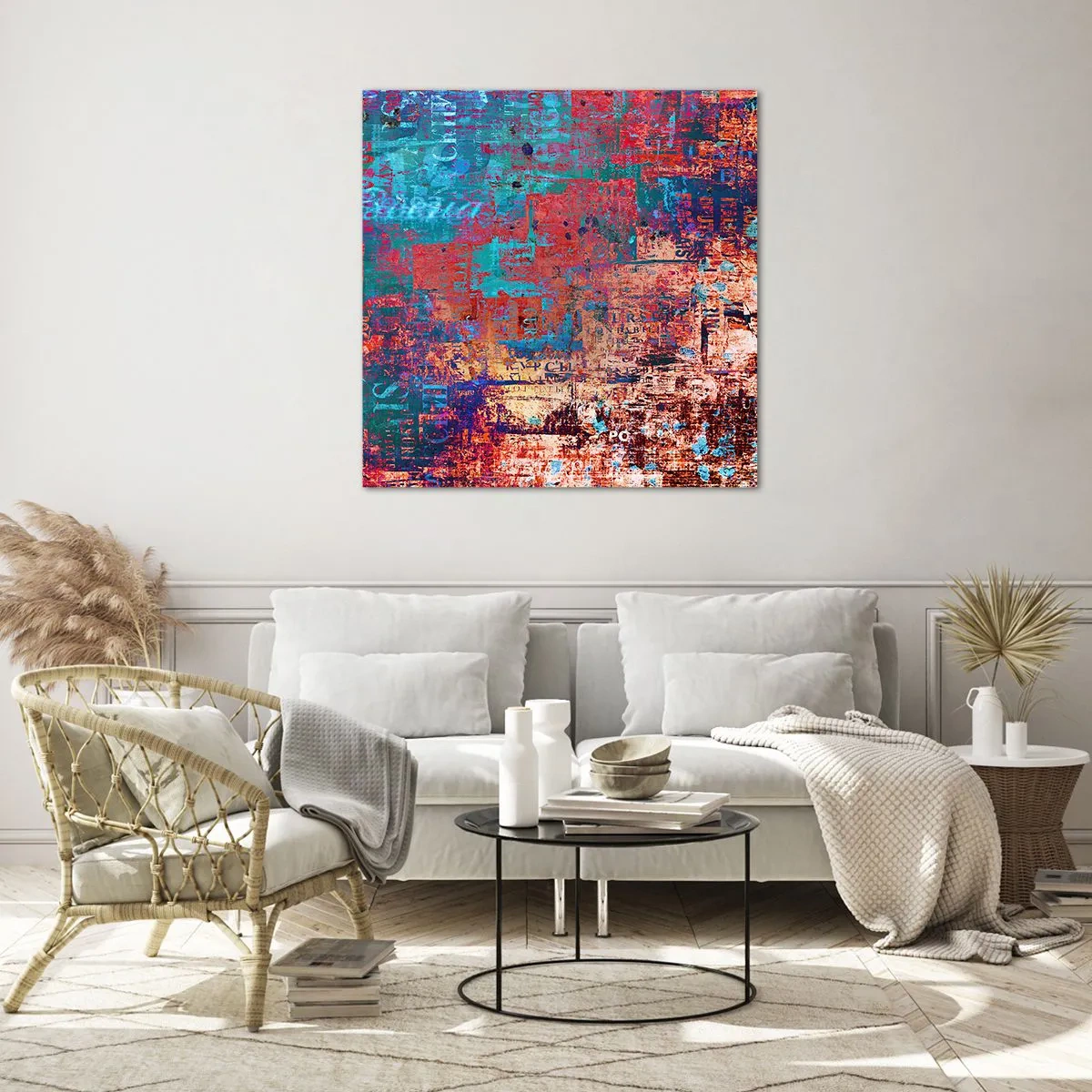 Cuadro sobre vidrio - Impresiones sobre Vidrio - Memoria y olvido - 40x40 cm