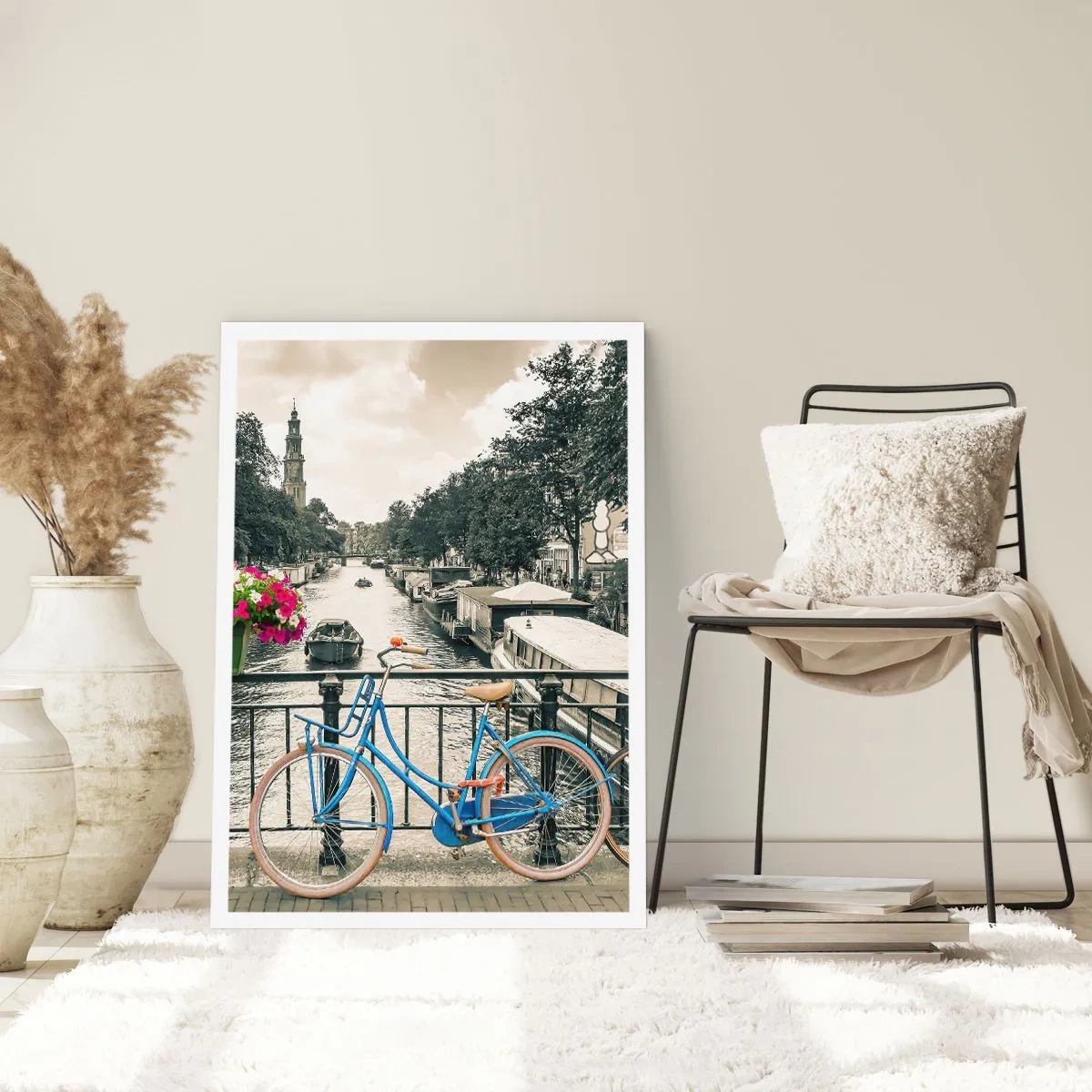 Póster - Los colores de una calle de Ámsterdam - 70x100 cm