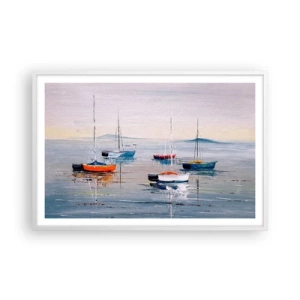 Póster en marco blanco - Un más que merecido descanso - 91x61 cm