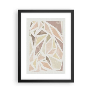 Póster en marco negro - Composición de vidrieras - 30x40 cm