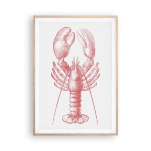 Póster en marco roble claro - La reina de los fondos rocosos - 70x100 cm
