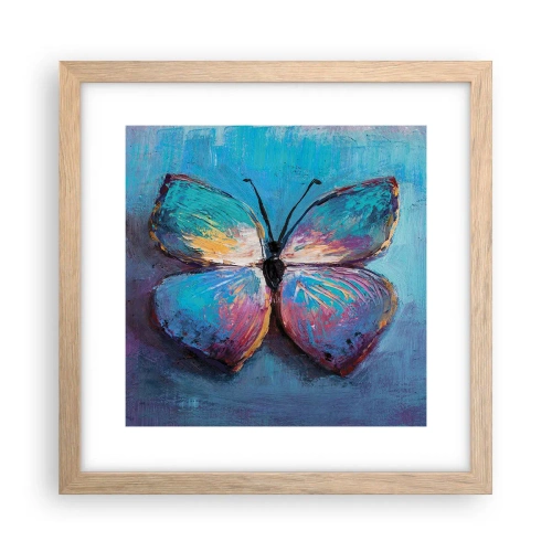 Póster en marco roble claro - En todo su esplendor - 30x30 cm