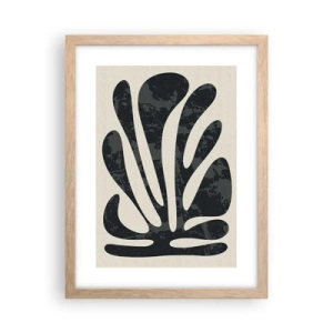 Póster en marco roble claro - Abstracción con varios extremos - 30x40 cm