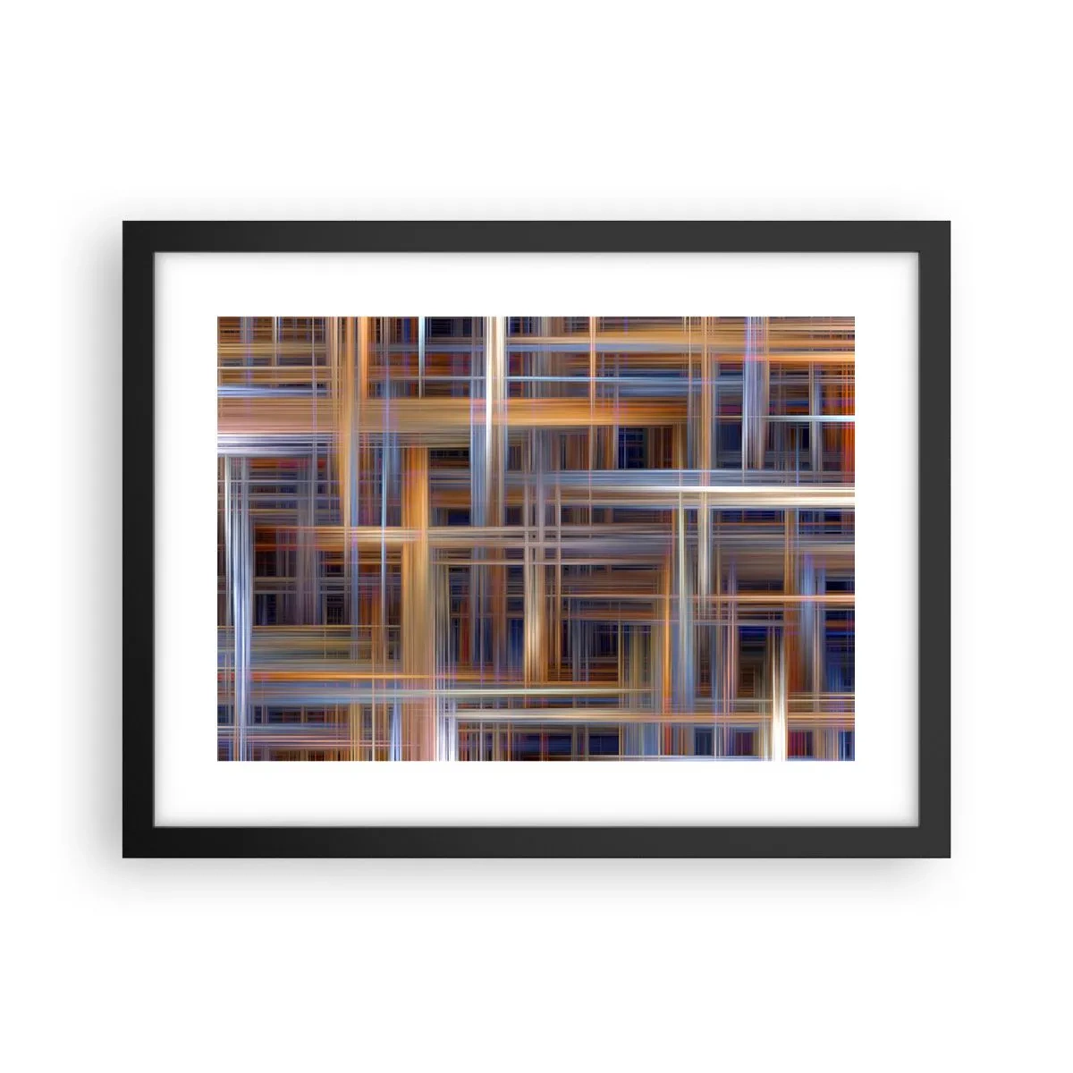 Póster en marco negro - Tejido de luz - 40x30 cm