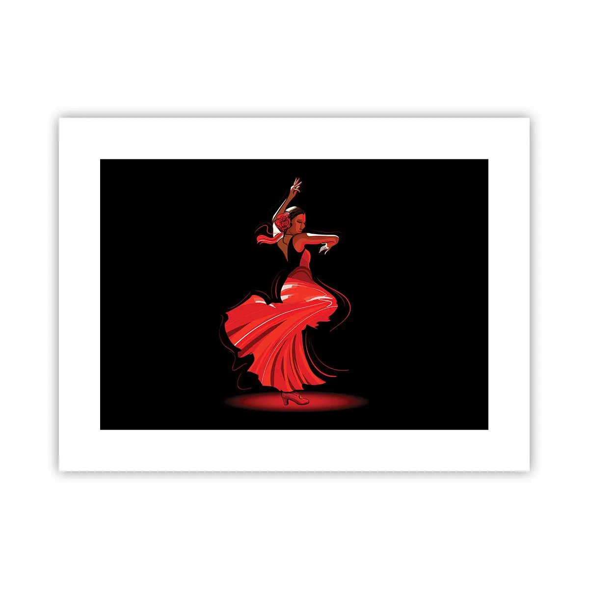 Póster - El espíritu ardiente del flamenco - 40x30 cm