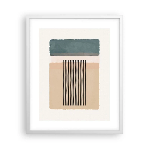 Póster en marco blanco - Todo en orden - 40x50 cm