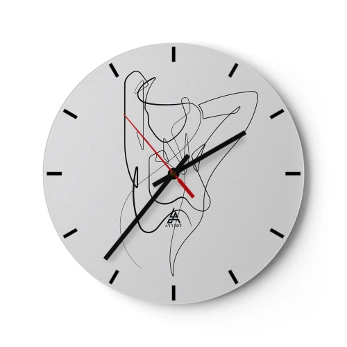 Reloj de pared - Reloj de vidrio - Realmente, tal y como eres - 40x40 cm