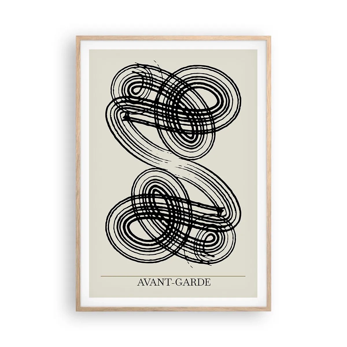 Póster en marco roble claro - Salió espontáneamente - 70x100 cm