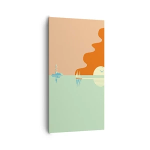 Cuadro sobre lienzo - Impresión de Imagen - Un paisaje marino perfecto - 65x120 cm