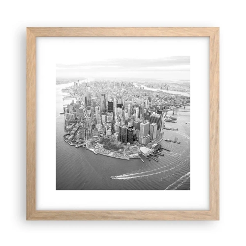 Póster en marco roble claro - ¿Cómo no amar este lugar? - 30x30 cm
