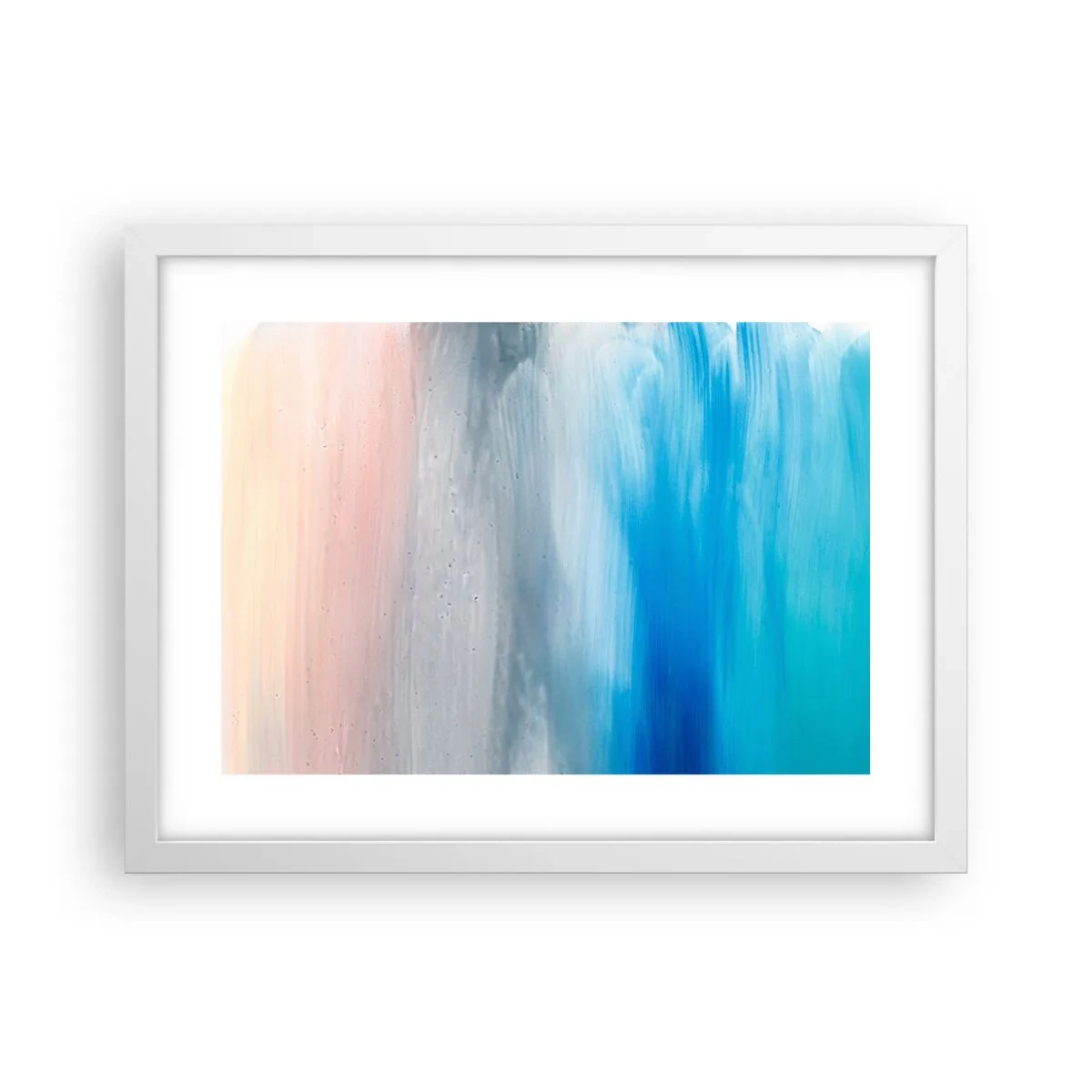 Póster en marco blanco - Elementos: aire - 40x30 cm